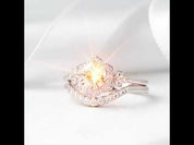 925 Sterling Silver 0.7ct Diamond Stacking Diamond Ring Set