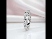 4mm Heart Diamond Eternity Wedding Band