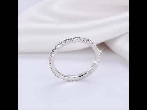 Classic Full Eternity Thin Wedding Band