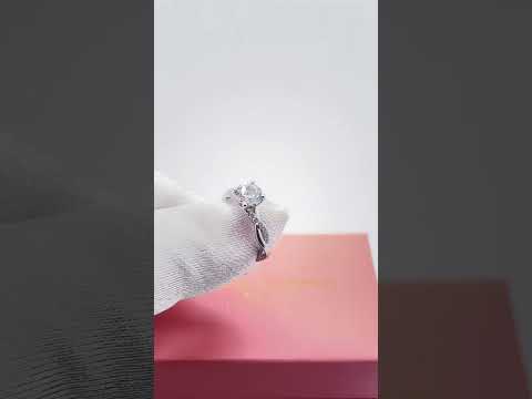 Twist 1.25ct Round Cut Diamond Option Promise Ring
