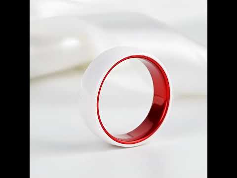 Custom 8mm Ceramics Men's Wedding Band