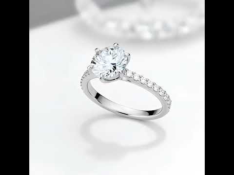 Classic 6 Prong Round Cut Diamond Option Engagement Ring