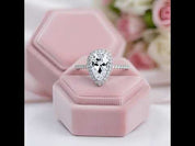 2.2ct Diamond Option Pear Cut Halo Engagement Ring