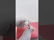 Luxurious Elongated Cushion Cut Engagement Ring