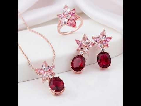Multi-Color Stone Jewelry Set