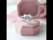 Exquisite 5.0 Carat Heart Cut Engagement Ring