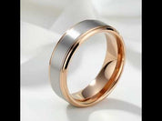 Men's 8mm Brushed Tungsten Wedding Band