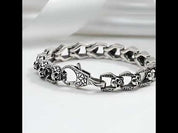Vintage Dominant Punk Skull Bracelet