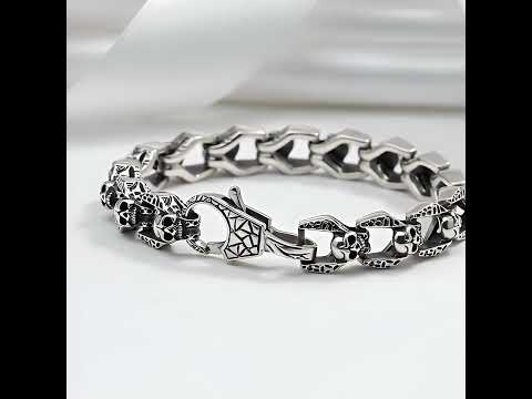 Vintage Dominant Punk Skull Bracelet