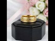 10k Gold Celtic Skull Wedding Band