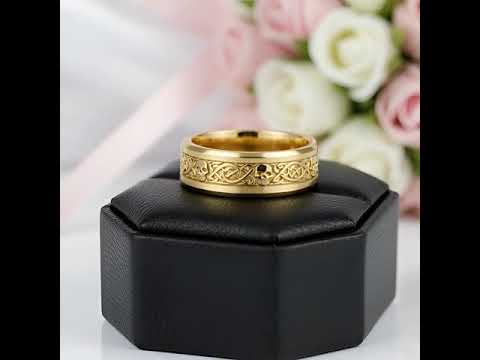 10k Gold Celtic Skull Wedding Band