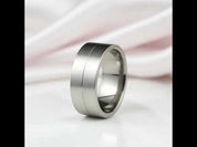 Brush and Polish Design Men's Wedding Band