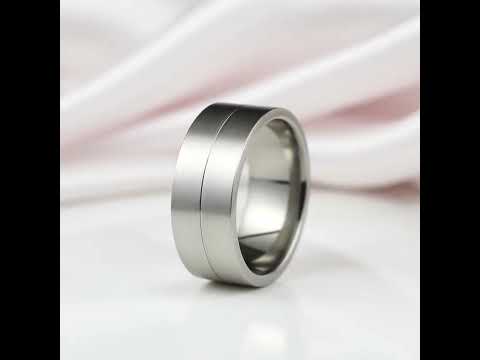 Brush and Polish Design Men's Wedding Band