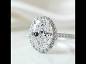 2.0 Ct D Color Oval Cut Diamond Option Engagement Ring