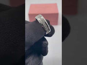 Diamond Option Inlay Beveled Edges Black 10k Gold Men's Wedding Band