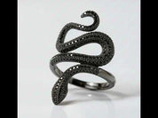 Paved Diamond Option Snake Ring
