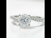 1.0 Ct 6.5mm Diamond Option Engagement Ring
