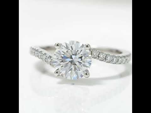 1.0 Ct 6.5mm Diamond Option Engagement Ring