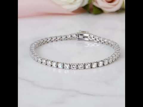3.5mm Diamond Option Horn Tennis Bracelet