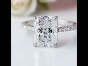 Classic Radiant Cut Diamond Engagement Ring
