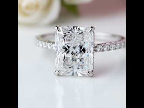 Classic Radiant Cut Diamond Engagement Ring
