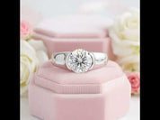 2.0 Ct Round Cut Diamond Option Engagement Ring