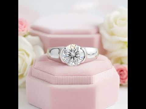 2.0 Ct Round Cut Diamond Option Engagement Ring