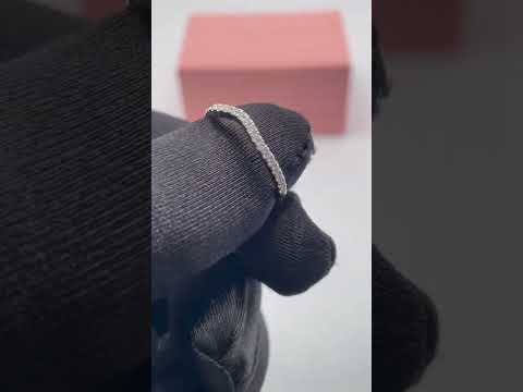 Single Stackable Curve Diamond Option Ring