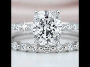 2.0 Carat Cushion Cut Diamond Option Ring Set