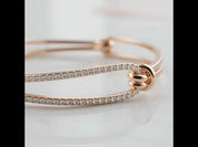 Diamond Special Design Knot Shape Bracelet