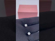 5.5mm Asscher Cut Diamond Option Stud Earrings