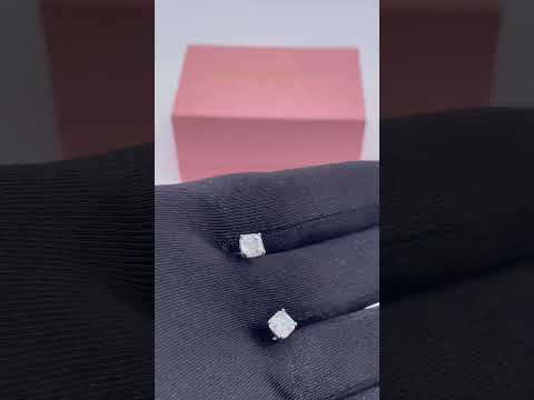 5.5mm Asscher Cut Diamond Option Stud Earrings