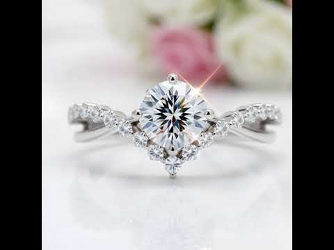 1.0 Ct Round Diamond Option Engagement Ring