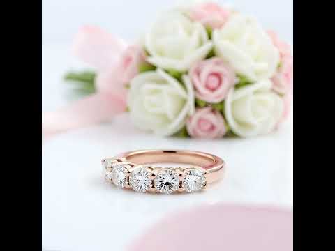 Classic 4mm Round Diamond Option Wedding Band