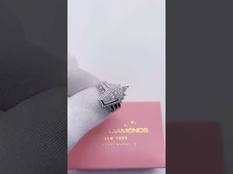 Until Death Rings- Limited Coffin Shape Diamond Wedding Rings