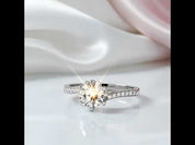 1Ct VVS1 Snowflake Diamond Engagement Ring