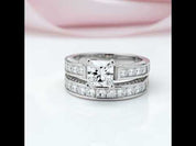 1.25ct Princess Cut Diamond Option Bridal Ring Set