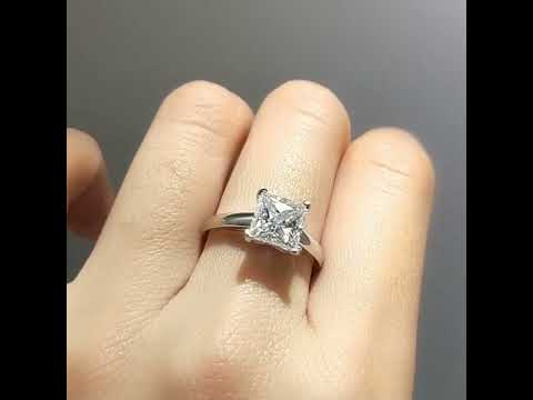 2.0 Ct Princess Cut Diamond Option Engagement Ring