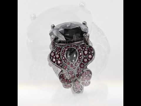 Smoky Quartz Cocktail Ring