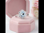 Classic Oval Gemstone with Diamond Option Ring