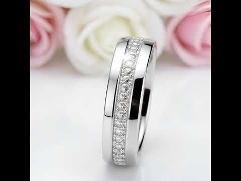 Men's Wedding Band Full-Eternity Diamond Ring
