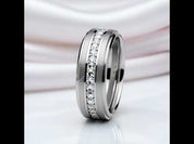 8mm Men's Tungsten Carbide Wedding Band