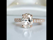 2.0 Ct Oval Cut Diamond Engagement Ring