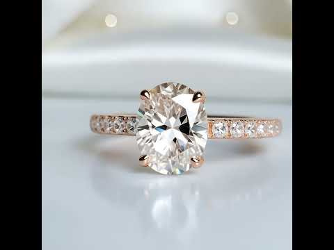 2.0 Ct Oval Cut Diamond Engagement Ring
