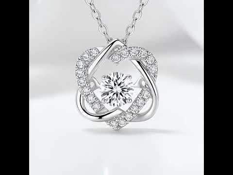 0.5 Ct Diamond Beating Heart Necklace