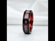 Classic Red Polish Classic Tungsten Carbide Ring