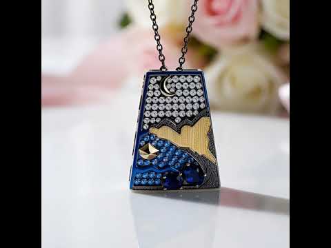 Oil Painting Night Pendant Necklace