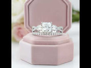 Princess Cut Diamond Ring Set
