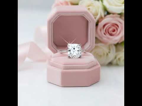 2.0 Ct Round Cut Diamond Option Cow Head Engagement Ring