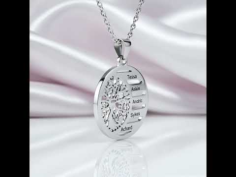 Custom Tree of Life Pendant Name Necklace